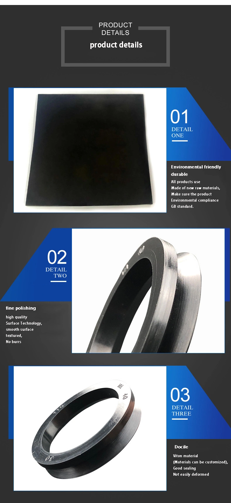 Oliezegel voor de petrochemische, automobiel- en ruimtevaartindustrie 2